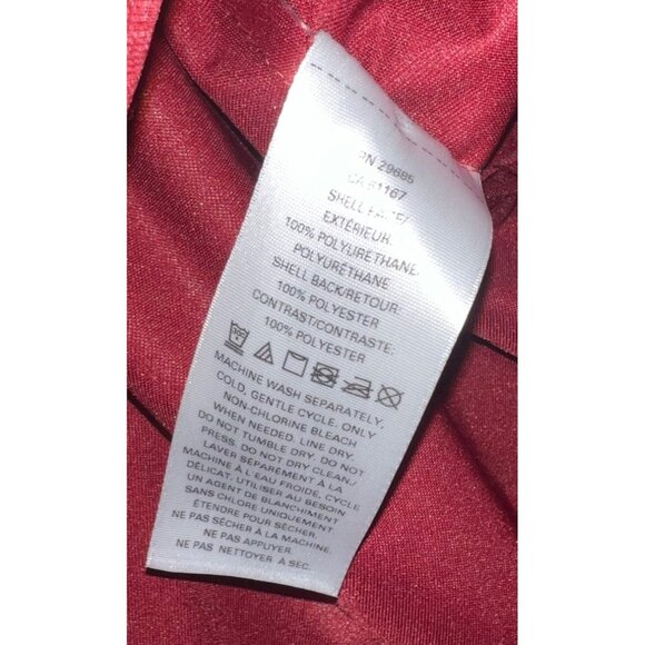 NEW OS Pendleton Rain Coat Poncho Red Hooded Southwestern Print Lining - Picture 7 of 7